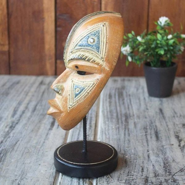 Alternate image for Hand Made African Sese Wood Mask Ketsre