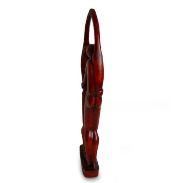 Alternate image for Fair Trade Romantic Wood Sculpture Dancers in Brown