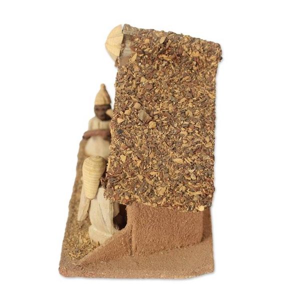 Alternate image for Handcrafted Wood Nativity Religious Sculpture Holy Birth