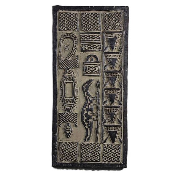 Alternate image for Hand Carved Wood Dogon Style Door Wall Art Dogon Luck