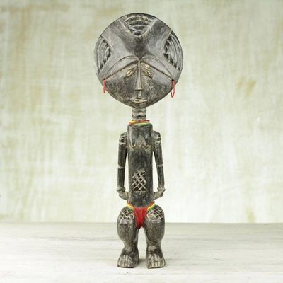 Alternate image for Artisan Crafted Wood Fertility Doll from Ghana Dipo Festival