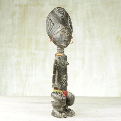 Alternate image for Artisan Crafted Wood Fertility Doll from Ghana Dipo Festival