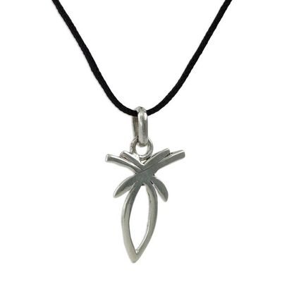Alternate image for Sterling Silver Artisan Crafted Necklace from West Africa A Free Spirit