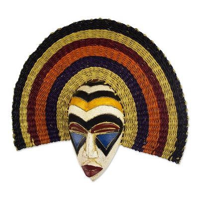 Alternate image for Hand Carved African Wood Mask Okpueze