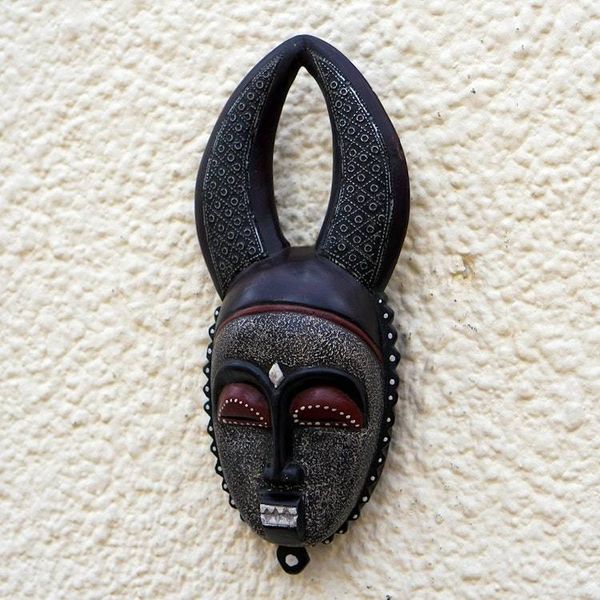 Alternate image for Horned Sese Wood Mask from Ghana Horned Guro