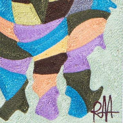 Alternate image for Inspirational Framed Cotton Wall Art of Women for Peace Together As One