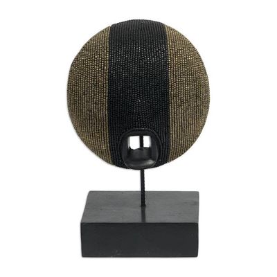 Alternate image for Sese Wood Mask with Wooden Base Abundance and Power