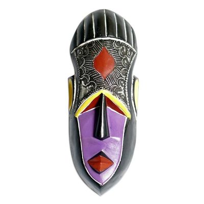 Alternate image for Handcrafted Traditional African Sese Wood Mask of a Woman Atanpoka