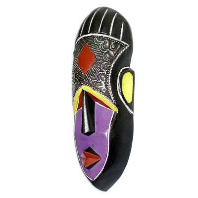 Alternate image for Handcrafted Traditional African Sese Wood Mask of a Woman Atanpoka