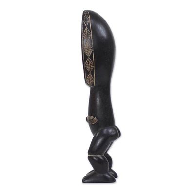 Alternate image for Wood sculpture Male Dan Harvest Spoon