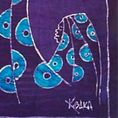 Alternate image for Batik Cotton Wall Hanging Sweet Mama