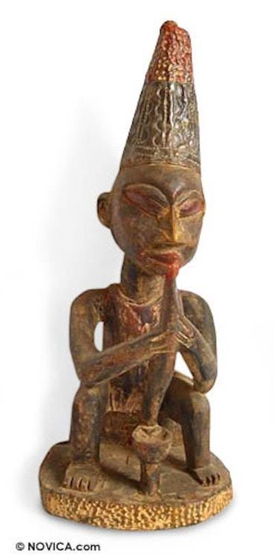 Alternate image for Wood sculpture Native Doctor