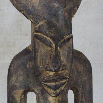 Alternate image for Hand Carved Sese Wood Sculpture from Ghana Senufo Elder