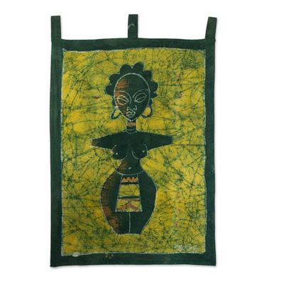 Alternate image for Batik wall hanging Fertility Doll