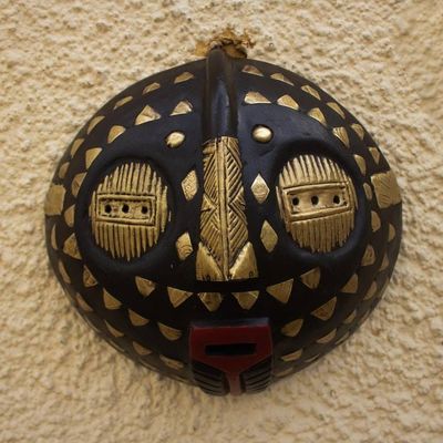 Alternate image for Hand Crafted West Africa Sese Wood Mask Mablevi