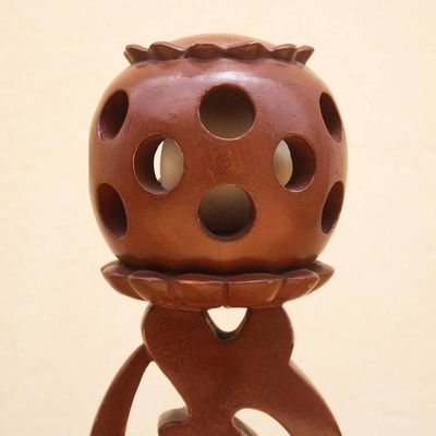 Alternate image for Gye Nyame Adinkra Symbol Wood Sculpture Gye Nyame Trophy
