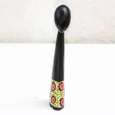 Alternate image for Hand Carved African Sese Wood Sculpture Shadow Lady II
