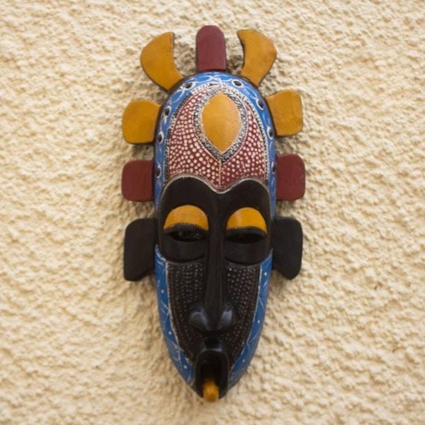 Alternate image for Hand Carved West African Sese Wood Mask Adah