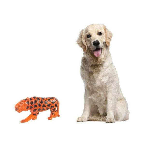 Alternate image for Hand Carved and Painted Wood Sculpture of an African Leopard African Leopard