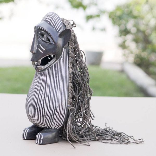 Alternate image for Handmade Liberian Wood Mask from Africa Monkey Antics