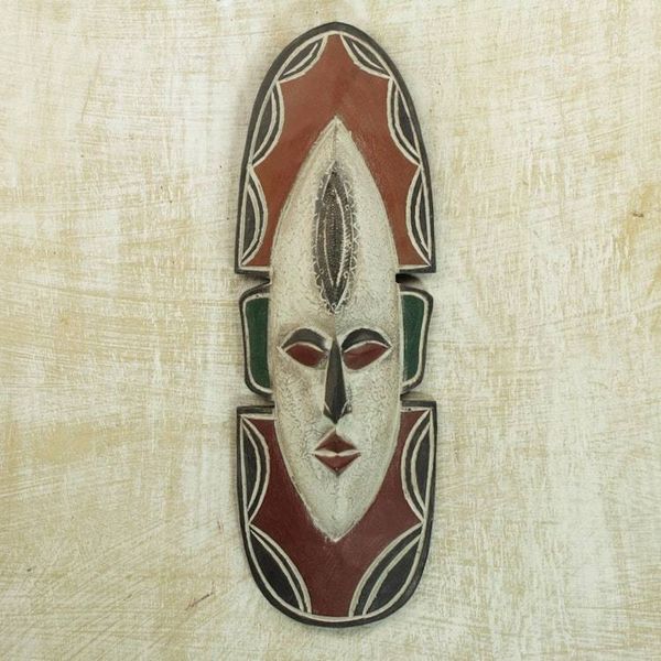 Alternate image for Fair Trade Carved Wood Mask Love Me