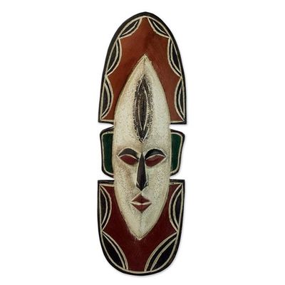 Alternate image for Fair Trade Carved Wood Mask Love Me