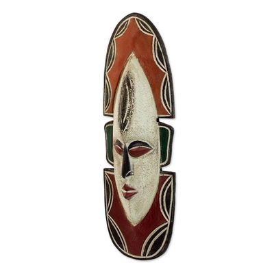 Alternate image for Fair Trade Carved Wood Mask Love Me