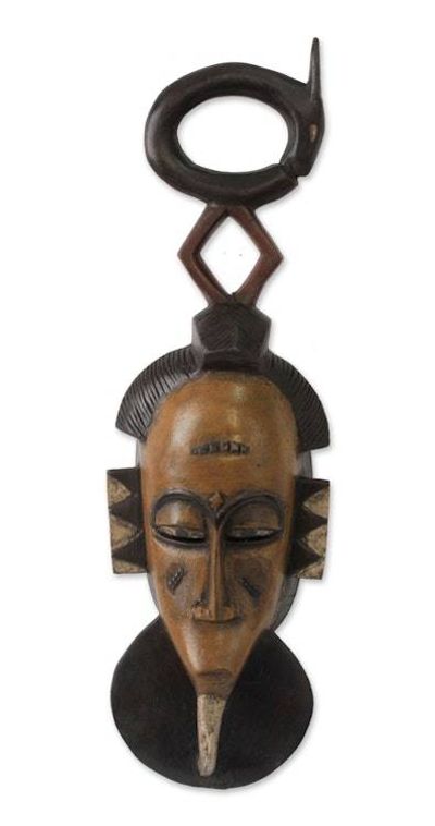 Alternate image for Ivoirian Antelope African Mask Guro Antelope Majesty
