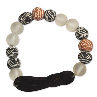 Alternate image for African Beaded Terracotta Unity Bracelet from Ghana Together in Fellowship