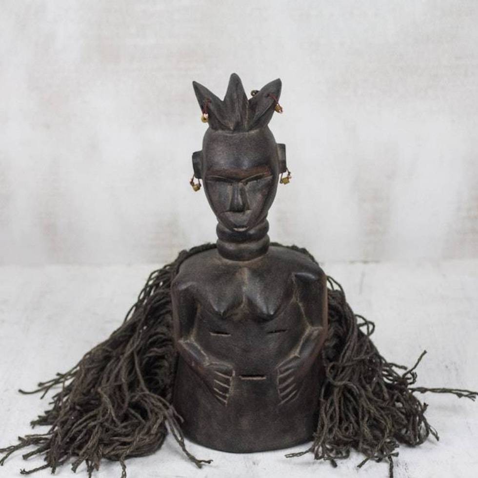 Liberia wood mask 'Female Spiritual Healer'