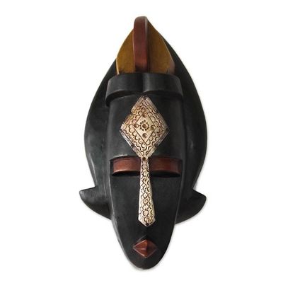 Alternate image for Malian wood mask Young Bambara Boy