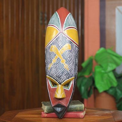 Alternate image for Fair Trade Handcarved African Mask from Ghana Authority