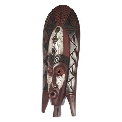 Alternate image for Akan wood mask Fisherman