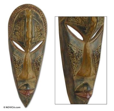 Alternate image for Handcrafted Wood Mask Successful Leader