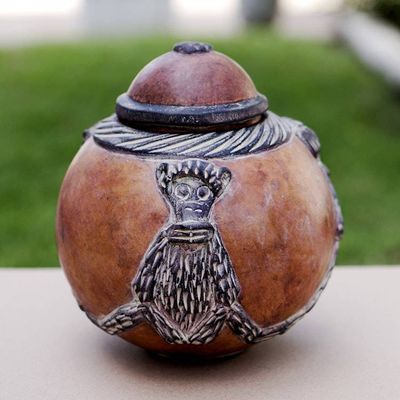 Primary image for Calabash decorative box Monkey Wisdoms