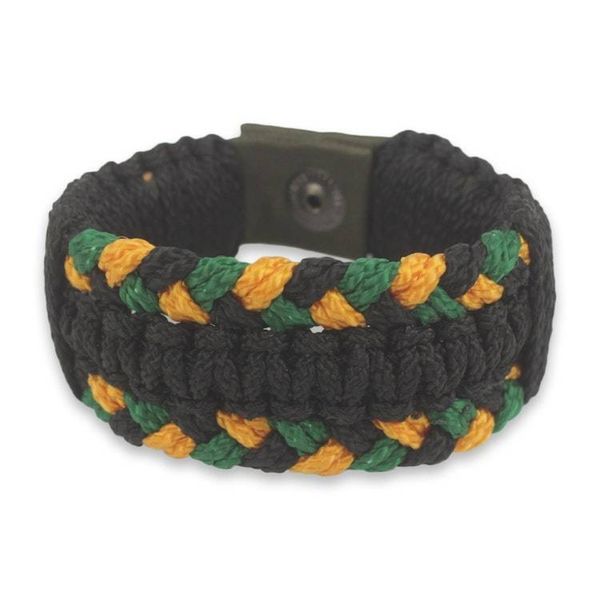 Alternate image for Fair Trade Mens Wristband Bracelet Crafted in Ghana Golden Braid