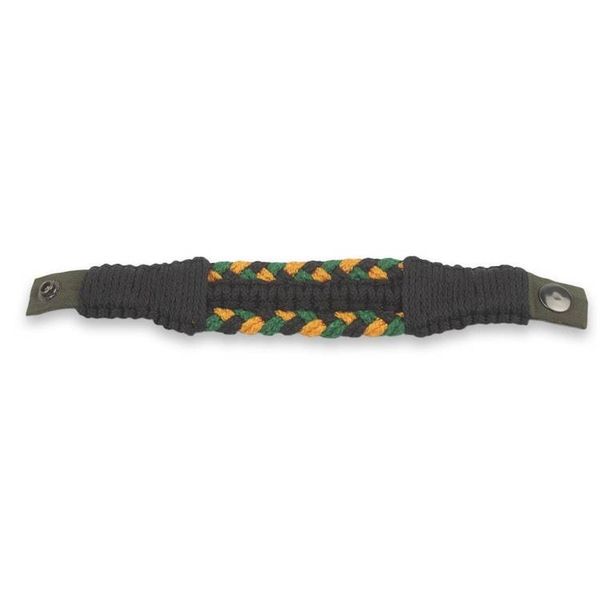 Alternate image for Fair Trade Mens Wristband Bracelet Crafted in Ghana Golden Braid