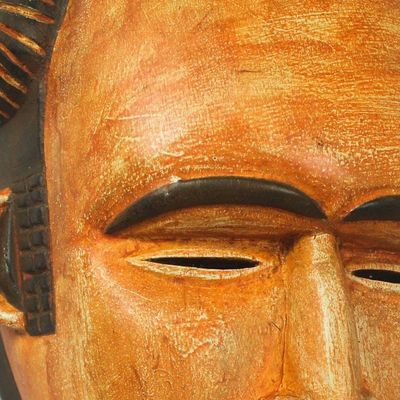 Alternate image for Rustic Sese Wood Igbo Water Spirit African Mask from Ghana Igbo Water Spirit