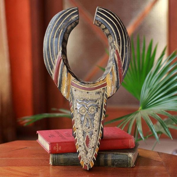 Alternate image for African wood mask Ashanti Bull