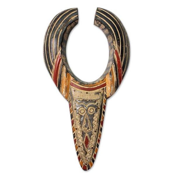 Alternate image for African wood mask Ashanti Bull