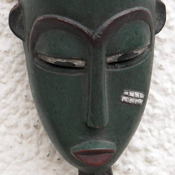 Alternate image for Handcrafted Wood Wall Mask Blessings and Peace