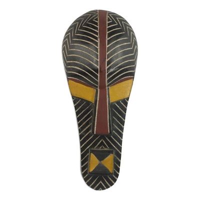 Alternate image for Akan wood mask Leader Wears Russet