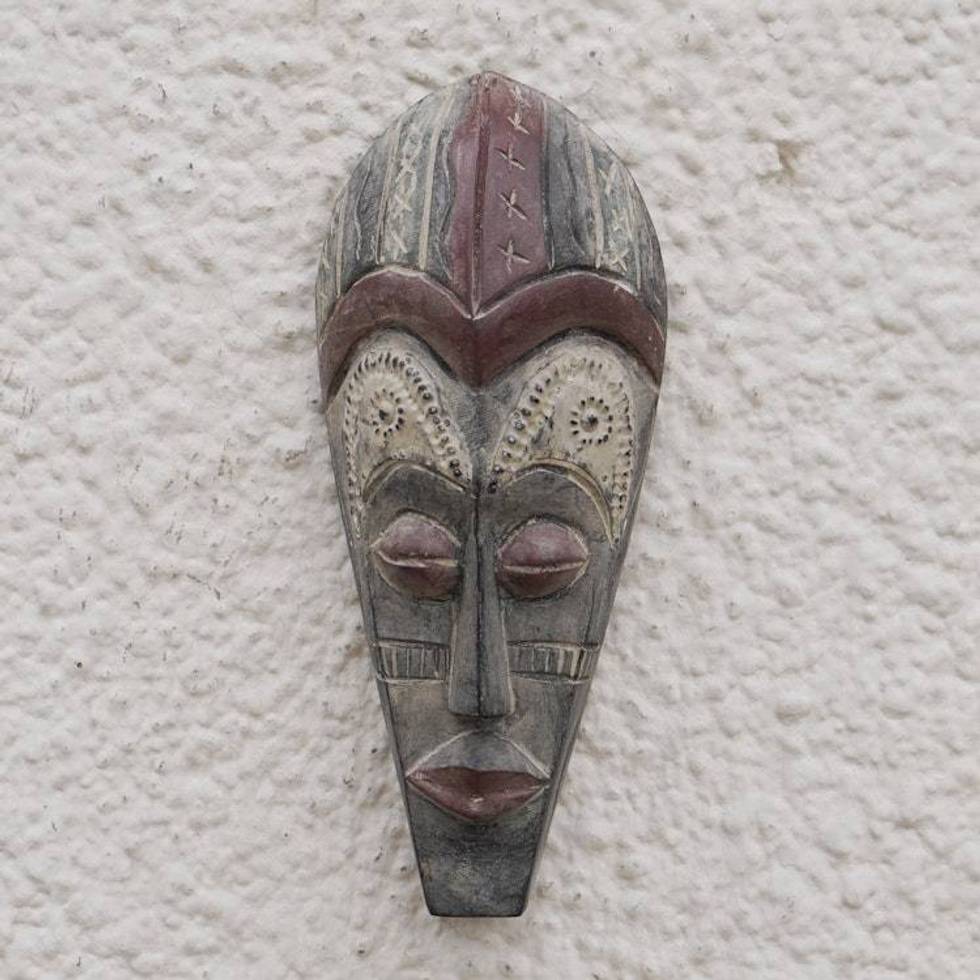 Akan Wood Mask 'Intercessor for Peace'