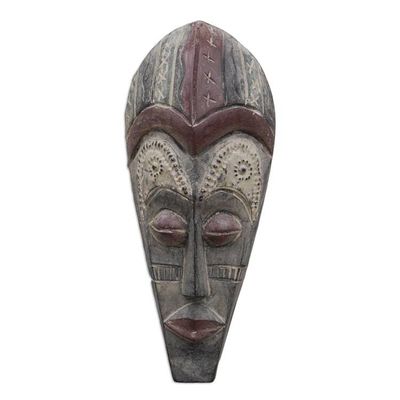 Alternate image for Akan Wood Mask Intercessor for Peace
