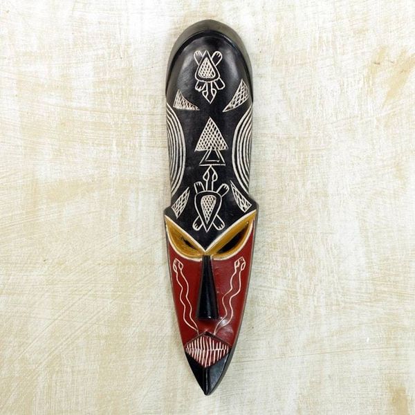 Alternate image for Handcrafted African Sese Wood Wall Mask from Ghana Africanism