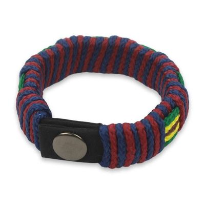 Alternate image for Kente Inspired Handcrafted Mens Wristband Bracelet Kente Kingdom