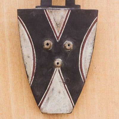 Alternate image for Handmade African Wood Mask Kulango Earth God