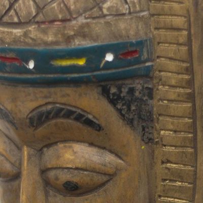 Alternate image for African Wood Mask Depicting Pope Boniface V from Ghana Pope Boniface V