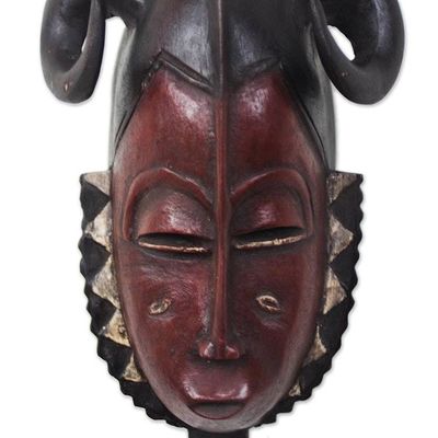 Alternate image for Ivory Coast Wood Mask Compassion and Bravery