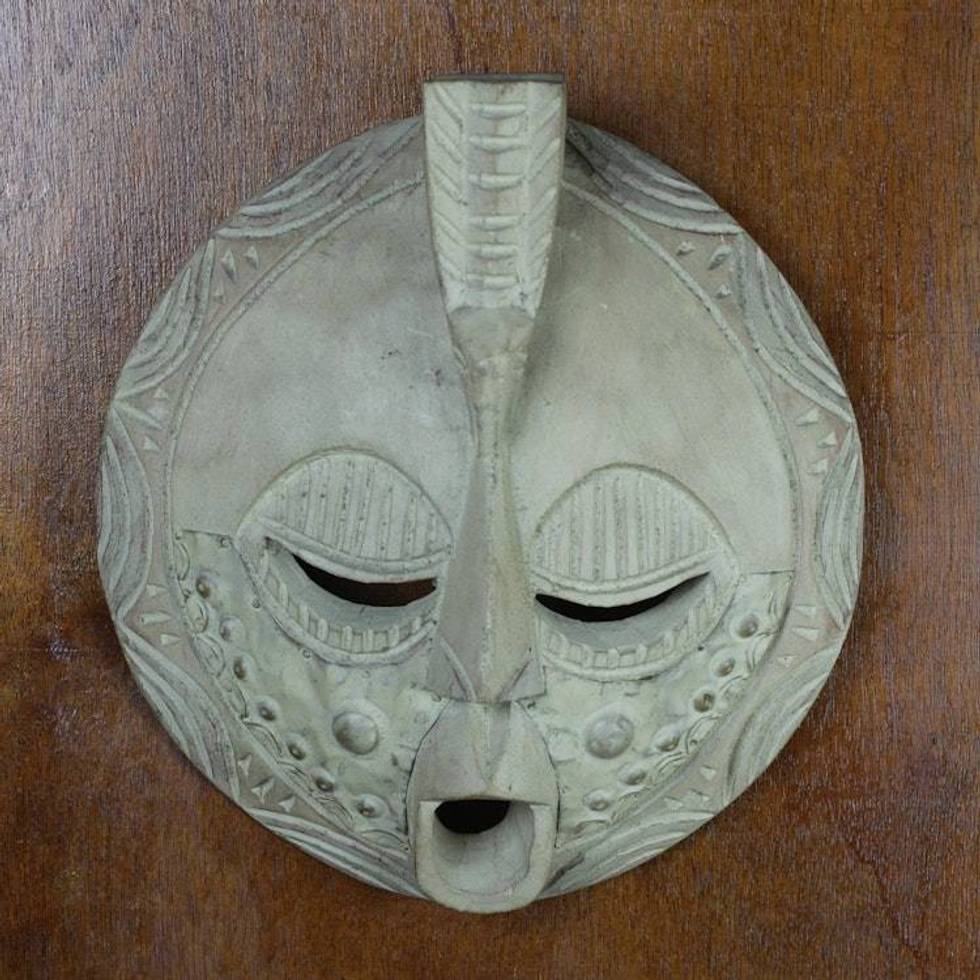 African Wood Mask 'Bird of Success'